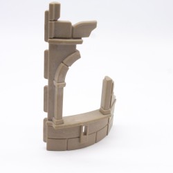 Playmobil 41055 Mur Gris Arrondi Médiéval Ruine 3030 3274 3839 3899 5861 Léger Jaunissement