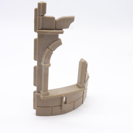 Playmobil 41055 Mur Gris Arrondi Médiéval Ruine 3030 3274 3839 3899 5861 Léger Jaunissement