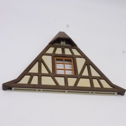 Playmobil 41057 Façade de Toit Triangle Blanc Steck Médiéval Jaunissement