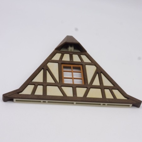 Playmobil 41057 Façade de Toit Triangle Blanc Steck Médiéval Jaunissement