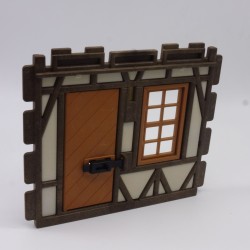 Playmobil 41059 Mur Blanc et Marron Façade Médiéval 3448 3449 3556 4300 Léger Jaunissement