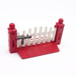 Playmobil 41106 Portillon Blanc et Rouge Foncé 5529 Cassé
