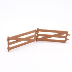 Playmobil 41131 Lot de 2 Barrieres Marrons