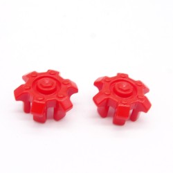 Playmobil 41145 Lot de 2 Enjoliveurs de Roue Rouges
