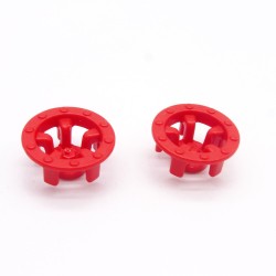 Playmobil 41146 Lot de 2 Enjoliveurs de Roue Rouges
