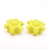 Playmobil 41147 Lot de 2 Enjoliveurs de Roue Jaune Fluo