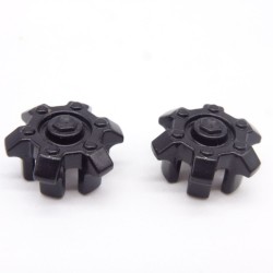 Playmobil 41149 Lot de 2 Enjoliveurs de Roue Noirs