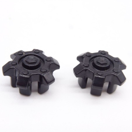 Playmobil 41149 Lot de 2 Enjoliveurs de Roue Noirs
