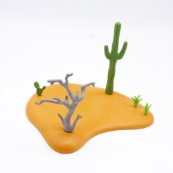 Playmobil 41212 Décor Western Cactus Arbre Mort Socle Orange