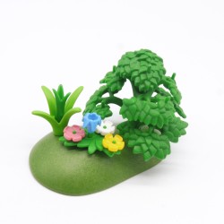 Playmobil 41235 Petite Plaque d'Herbe avec Plantes et Fleurs
