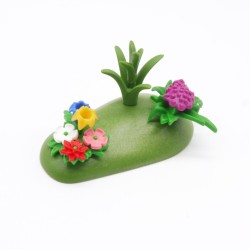Playmobil 41237 Petite Plaque d'Herbe avec Plantes et Fleurs