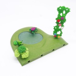 Playmobil 41281 Plaque d'Herbe System X avec Plantes et Flaque d'Eau