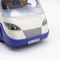 Playmobil 41325 Camping Car Blanc et Bleu 4859 Légérement Usé