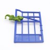 Playmobil 41328 Grille Bleue Entrée Zoo avec Serrure Verte 4850 4852
