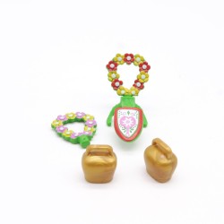 Playmobil 41330 Lot de Cloches et Couronnes Vaches 5425 6535
