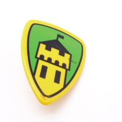 Playmobil 19268 Bouclier Jaune Vert Tour Jaune un peu abimé