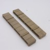 Playmobil 35757 Lot de 2 Connecteurs Plat Gris Steck Médiéval Léger Jaunissement