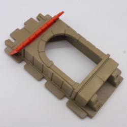 Playmobil 9809 Mur Fenêtre Arche avec Toit Rouge Steck Médiéval 3666 Léger Jaunissement