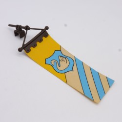 Playmobil 9896 Drapeau Papier Bleu et Jaune Cygne Château 3666
