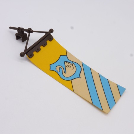 Playmobil 9896 Drapeau Papier Bleu et Jaune Cygne Château 3666