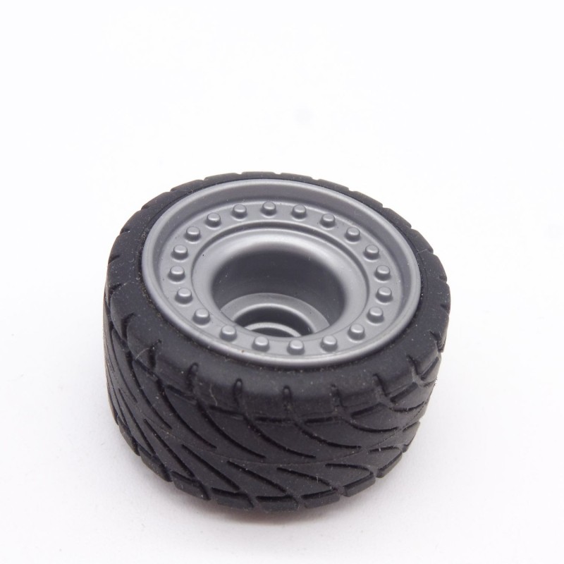 Playmobil 31845 Roue de Voiture Diamètre 34mm Largeur 18mm Jante Grise