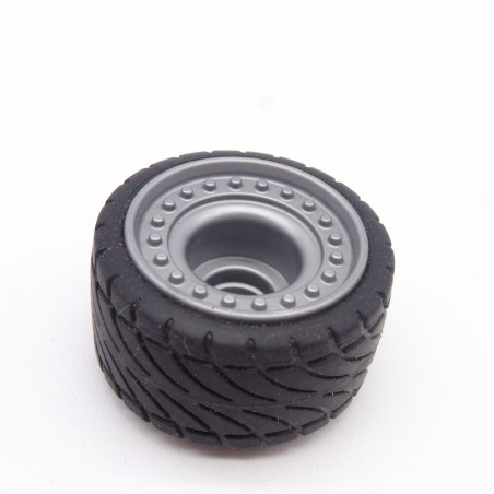 Playmobil 31845 Roue de Voiture Diamètre 34mm Largeur 18mm Jante Grise