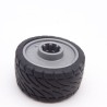Playmobil 31845 Roue de Voiture Diamètre 34mm Largeur 18mm Jante Grise