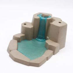 Playmobil 2677 Rocher Gris avec Chute d'eau Bleue 3896