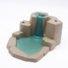 Playmobil 2677 Rocher Gris avec Chute d'eau Bleue 3896