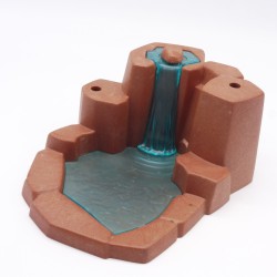 Playmobil 6531 Rocher Marron avec Chute d'eau Bleue 3870