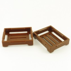 Playmobil 22314 Lot de 2 Caissettes Marron