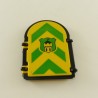 Playmobil 9950 Fenêtre Arche Vert et Jaune avec Contour Steck Médiéval