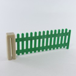 Playmobil 26199 Barrière Verte et Poteau Gris Vintage 3504 3556 7071