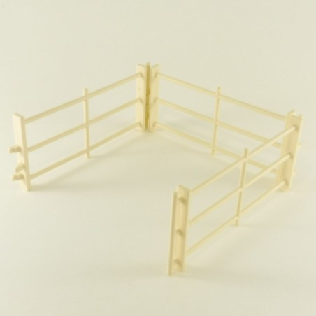 Playmobil 23327 Lot de 3 Grandes Barrières Blanches 3120