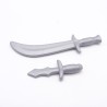 Playmobil 41342 Poignard et Cimeterre Gris
