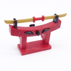 Playmobil 41343 Présentoir Rouge avec Double Katana