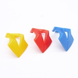 Playmobil 41374 Lot de 3 Cols Foulards Vintage Bleu Rouge Jaune