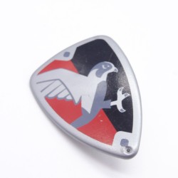 Playmobil 41383 Bouclier Argent Rouge Noir Tête de Faucon