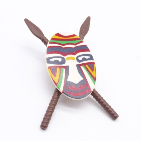 Playmobil 41385 Bouclier et Lances Croisées Afrique Zoulous