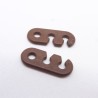 Playmobil 41422 Lot de 2 attaches Marron pour corde