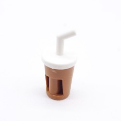 Playmobil 41462 Verre Gobelet Boisson Soda Marron