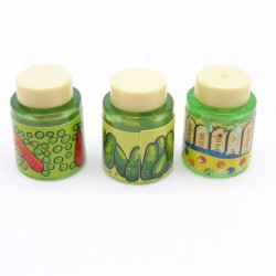 Playmobil 41490 Lot de 3 Gros Pots Légumes Fruits Nourriture