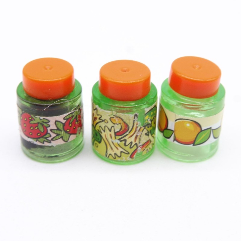 Playmobil 41491 Lot de 3 Gros Pots Légumes Fruits Nourriture