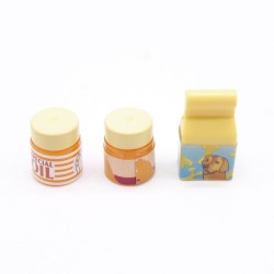 Playmobil 41493 Lot de 3 Pots et Boites Nourriture Animaux Chevaux