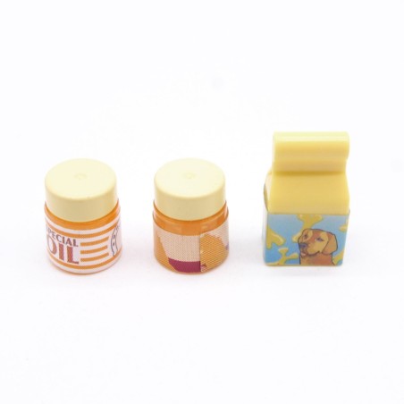 Playmobil 41493 Lot de 3 Pots et Boites Nourriture Animaux Chevaux