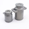 Playmobil 41496 Lot de 2 Pots à Lait Gris Jaunissement