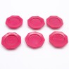 Playmobil 41501 Lot de 6 Assiettes Rose Foncé