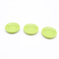 Playmobil 41504 Lot de 3 Petites Assiettes Vertes