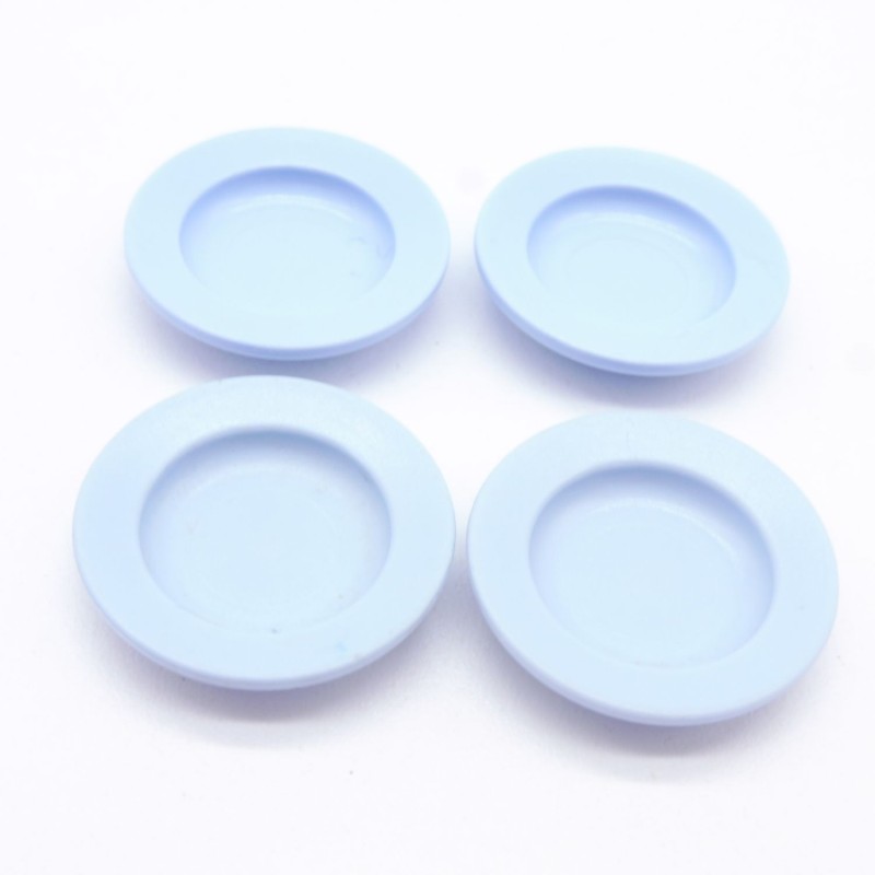 Playmobil 41505 Lot de 4 Assiettes Bleu Clair