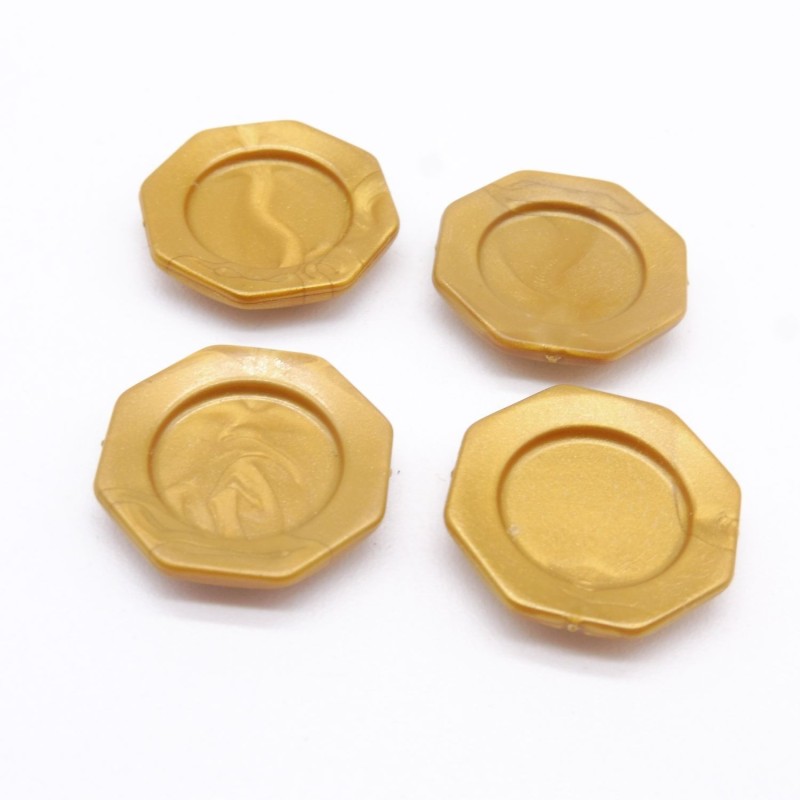 Playmobil 41507 Lot de 4 Assiettes Dorées